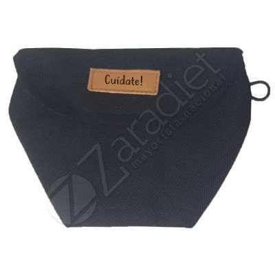FUNDA MASCARILLA CUIDATE! ADULTO NEGRO
