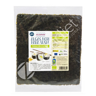ALGA NORI SUSHI BIO 25G 10 HOJAS