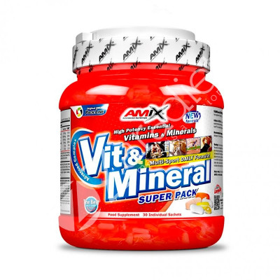 VITAMINAS Y MINERALES SUPER PACK 30 BOLSAS - AMIX