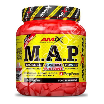 AMINOÁCIDOS MAP MUSCLE AMINO POWER 375 TABL - AMIX