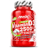VITAMINA D3 2500 IU CON CALCIO 120CAPS - AMIX