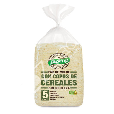 PAN MOLDE COPOS CEREALES SIN CORTEZA 300G - BIOCOP