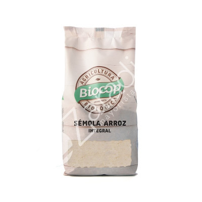 SEMOLA ARROZ INTEGRAL 500G - BIOCOP
