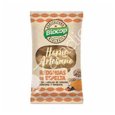 REDONDAS ESPELTA CÚRCUMA-PIMIENTA 50G - BIOCOP