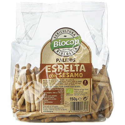 PALITOS ESPELTA SESAMO 150G - BIOCOP