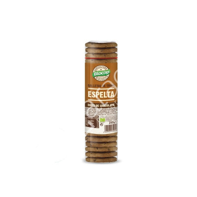 GALLETAS ESPELTA CHOCOLATE S/P BIO 250G - BIOCOP