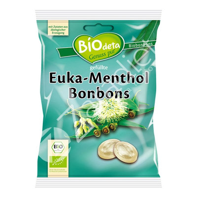 CARAMELOS RELLENOS EUCALIPTO MENTOL BIODETA 75G
