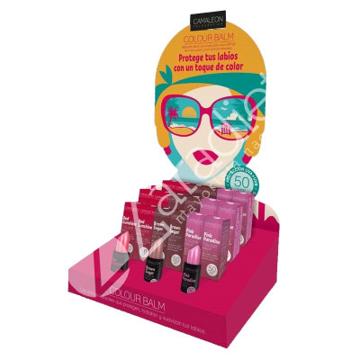EXPOSITOR BALSAMO COLOR SPF50 18UD