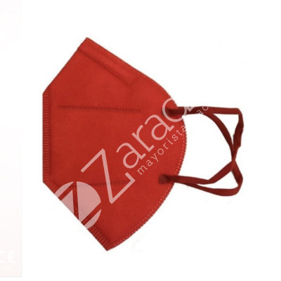 MASCARILLA FFP2 COLOR ROJO (VENTA POR CAJA) 25UD