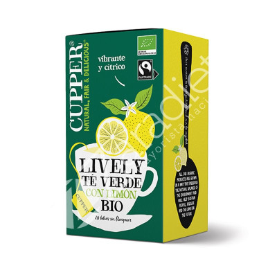 TE VERDE CON LIMÓN BIO 20 BOLSAS - CUPPER