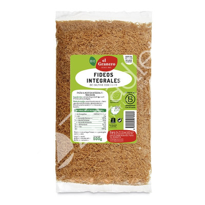 FIDEO FINO INTEGRAL BIO 500G - EL GRANERO
