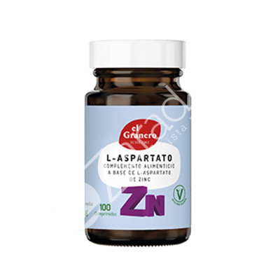 L-ASPARTATO DE ZINC 100COMP - EL GRANERO