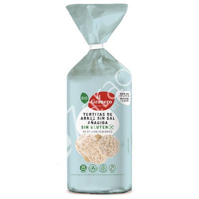 TORTAS ARROZ SIN SAL SIN GLUTEN BIO 115G - EL GRANERO