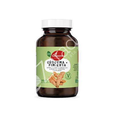 CÚRCUMA + PIMIENTA BIO 440MG 120CAP - EL GRANERO