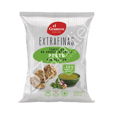TORTITAS ARROZ INTEGRAL PESTO SIN GLUTEN 60G - EL GRANERO