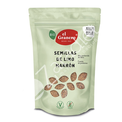 SEMILLAS LINO MARRON BIO 400G - EL GRANERO