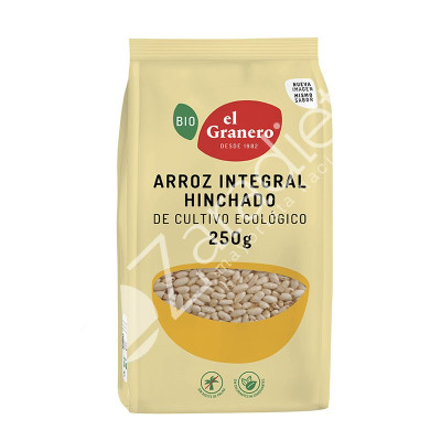 ARROZ HINCHADO INTEGRAL BIO 250G - EL GRANERO