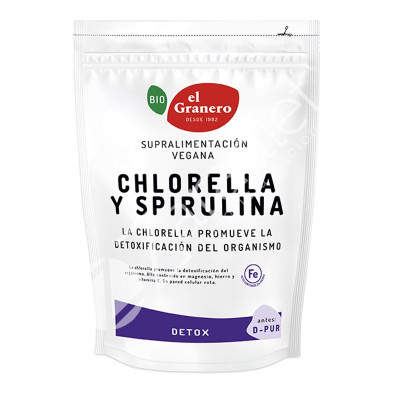 CHLORELLA Y SPIRULINA BIO 200G - EL GRANERO