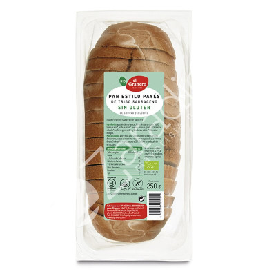 PAN PAYES CON TRIGO SARRACENO SIN GLUTEN BIO 250G - EL GRANERO