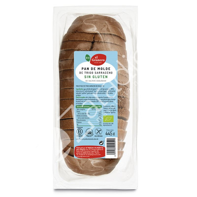 PAN MOLDE TRIGO SARRACENO SIN GLUTEN BIO 445G - EL GRANERO