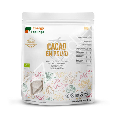 CACAO ECO POLVO XXL PACK 1KG - ENERGY FEELINGS