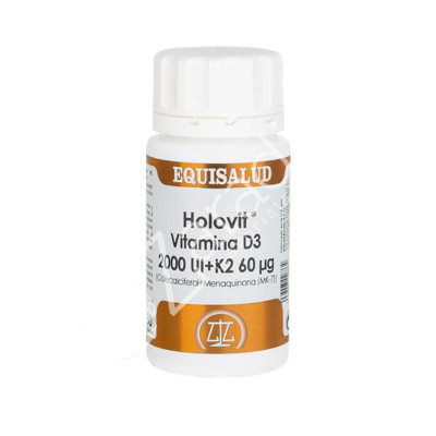HOLOVIT VITAMINA D3 2000UI+K2 50CAP