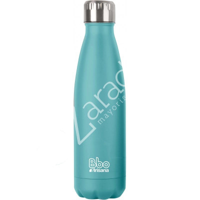 TERMO ACERO TURQUESA CON FUNDA 350ML