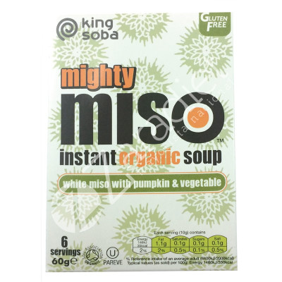 SOPA MISO, CALABAZA Y VERDURA 60G - KING SOPA