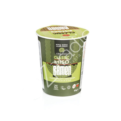 VASO SOPA RAMEN MISO SIN GLUTEN BIO 85G - KING SOPA