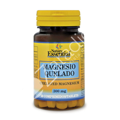 MAGNESIO QUELADO 300MG 50COMP - NATURE ESSENTIAL