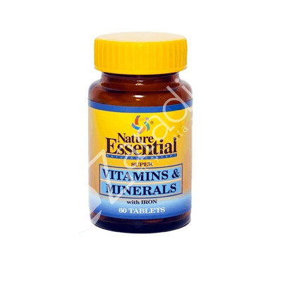 VITAMINAS + MINERAL + HIERRO 60COMP - NATURE ESSENTIAL