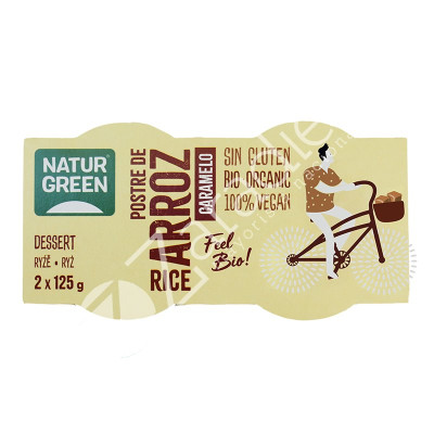 POSTRE ARROZ CARAMELO BIO 2X125G - NATURGREEN