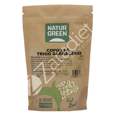 COPOS TRIGO SARRACENO SIN GLUTEN BIO 250G - NATURGREEN