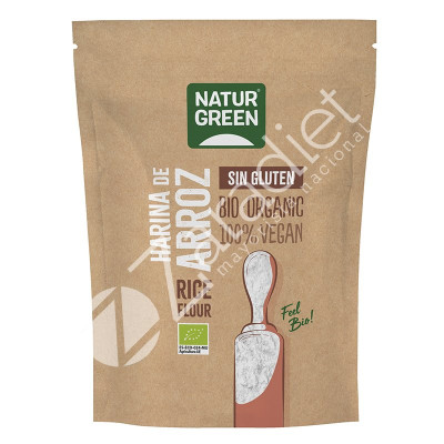 HARINA ARROZ SIN GLUTEN BIO 500G - NATURGREEN