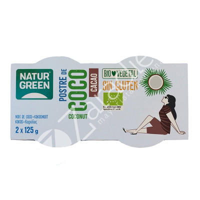 POSTRE COCO CACAO BIO 2X125G - NATURGREEN