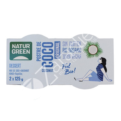 POSTRE COCO ORIGINAL BIO 2X125G - NATURGREEN
