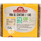 PAN CENTENO Y LINO 500G
