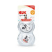 CHUPETE SPACE MICKEY GRIS 0-6 SILICONA (2 UDS)