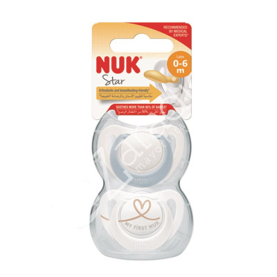 CHUPETE STAR 0-6 LATEX (2 UDS)