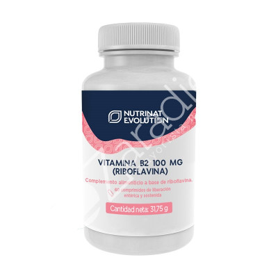 VITAMINA B2 100G 60COMP RIBOFLAVINA - NUTRINAT EVOLUTION