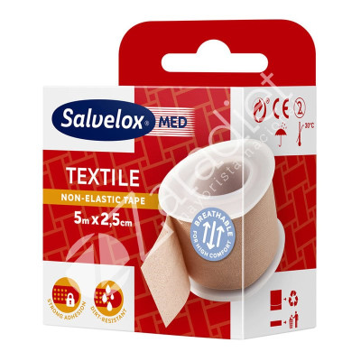 ESPARADRAPO TEXTIL CARNE 5MX2.5CM