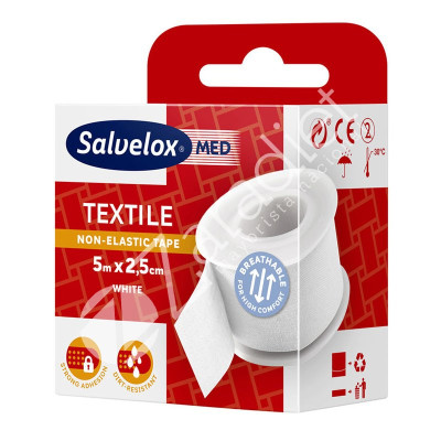 ESPARADRAPO TEXTIL BLANCO 5MX2.5CM