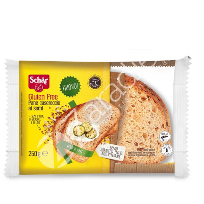 PANE CASERECCIO CON CHIA LINO Y GIRASOL 250G