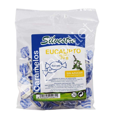 CARAMELOS SIN AZÚCAR 70G EUCALIPTO - SILVESTRE