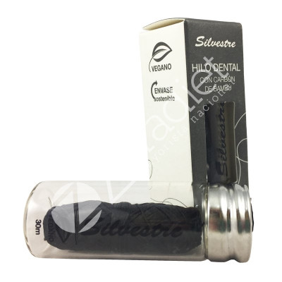 HILO DENTAL CON CARBON DE BAMBÚ 30METROS - SILVESTRE