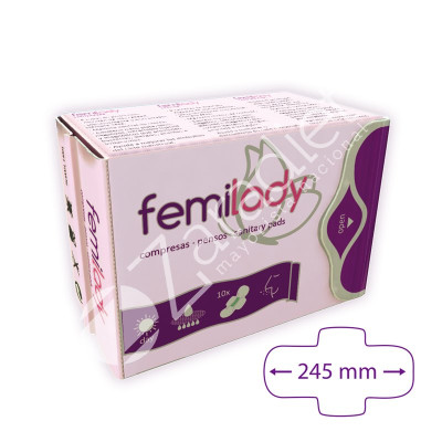 FEMILADY COMPRESAS DÍA 8 CAPAS 10UD - SILVESTRE