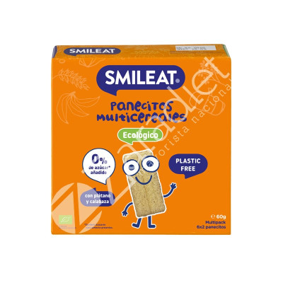 PANECILLOS DE CEREALES CON PLÁTANO Y CALABAZA - SMILEAT