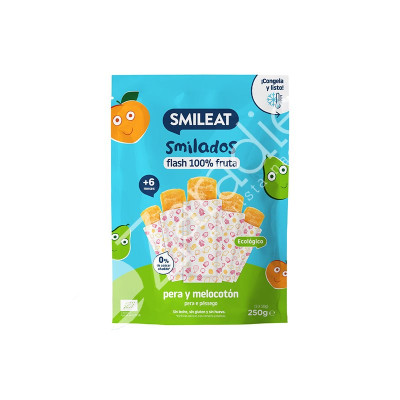 SMILADO PERA MELOCOTÓN ECO 50 G - SMILEAT