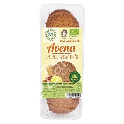 GALLETAS AVENA JENGIBRE CANELA-LIMON 175G