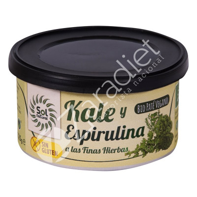 PATE KALE ESPIRULINA FINAS HIERBAS BIO 125G